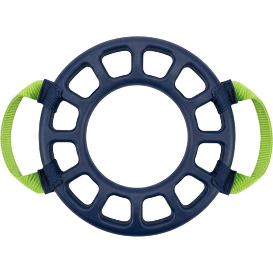 Jmyvp Lattice TPR Tug Ring with Two Webbing Handles Navy Lime - Product view